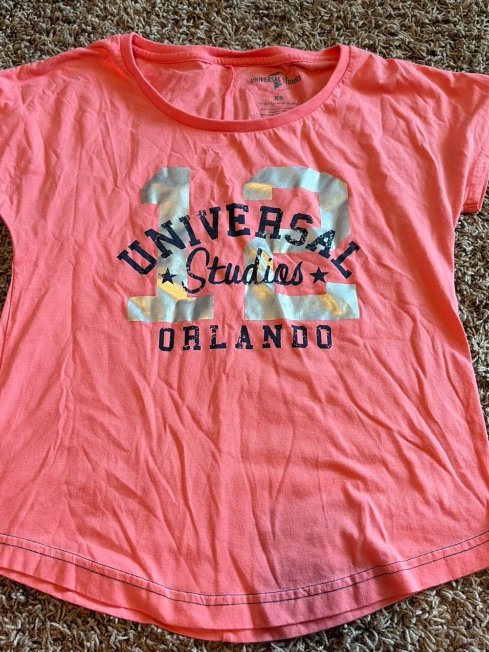 Universal Kids Coral Pink Universal Studios Orlando Graphic Tee